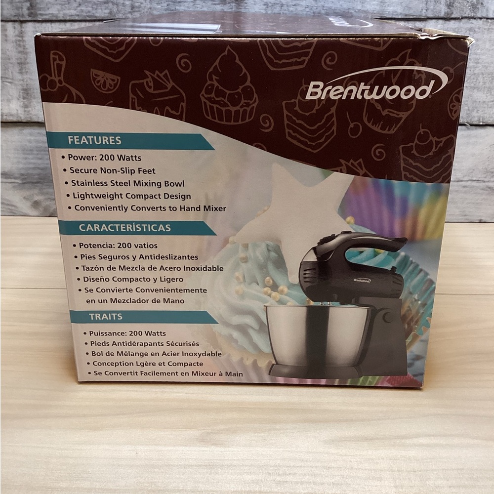 BRENTWOOD SM-1153 5-SPEED + TURBO STAND MIXER, BLACK - Picture 9 of 12